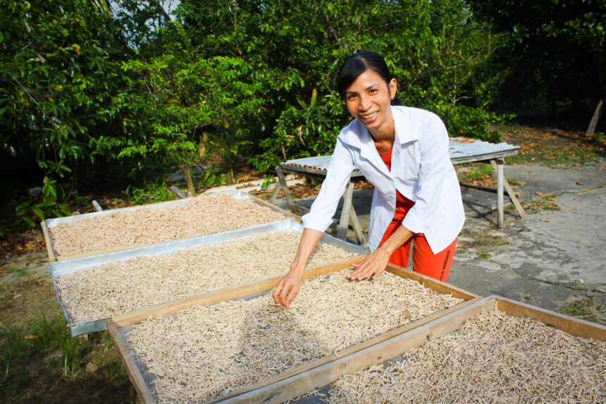 Ms. My with dried soursop - Action on Poverty